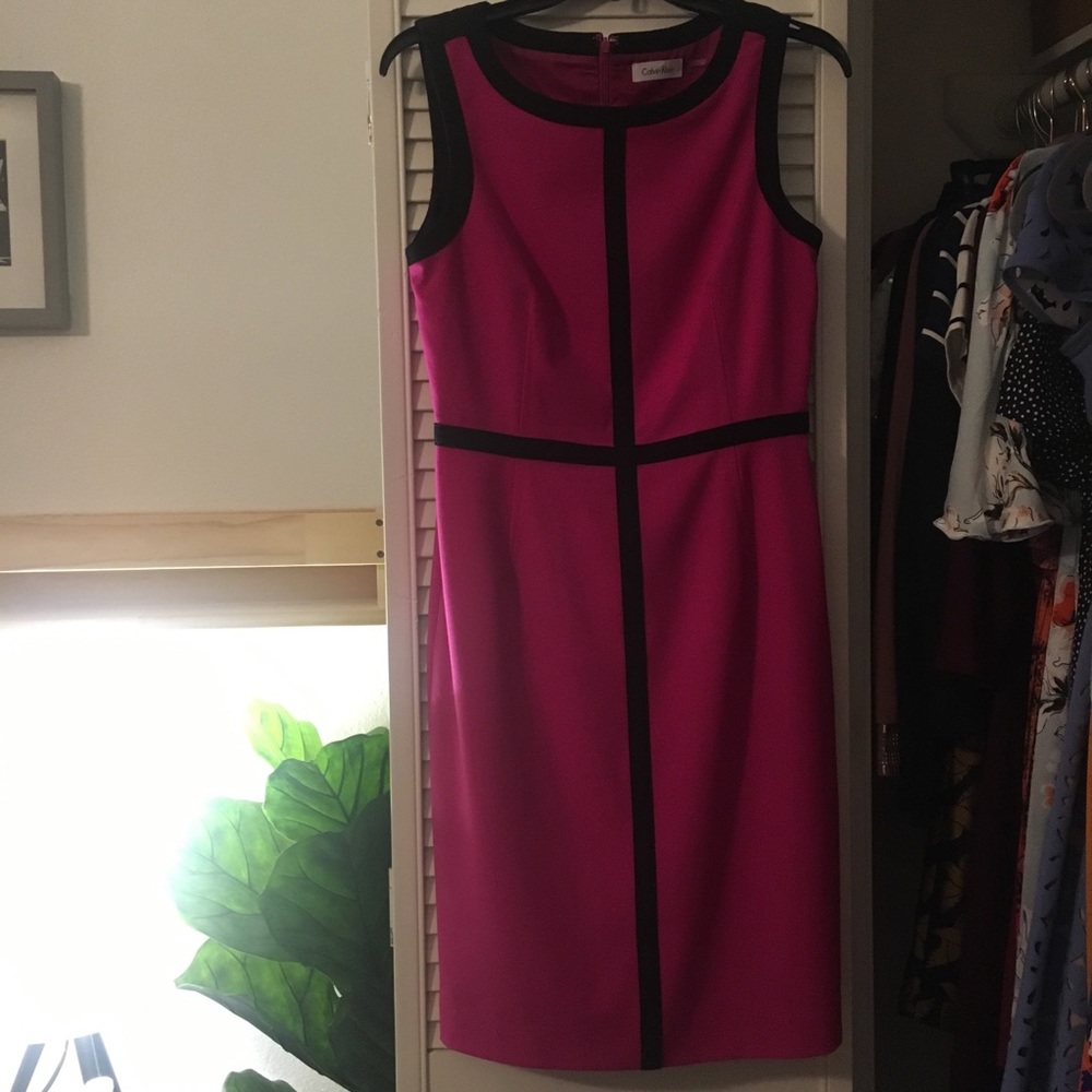 Calvin Klein pink dress